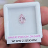 Natural Unheated Baby pink Sapphire From Ceylon | 8x5mm| Pear