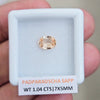 Natural Unheated Padparadscha Sapphire  | 7x5mm | Oval