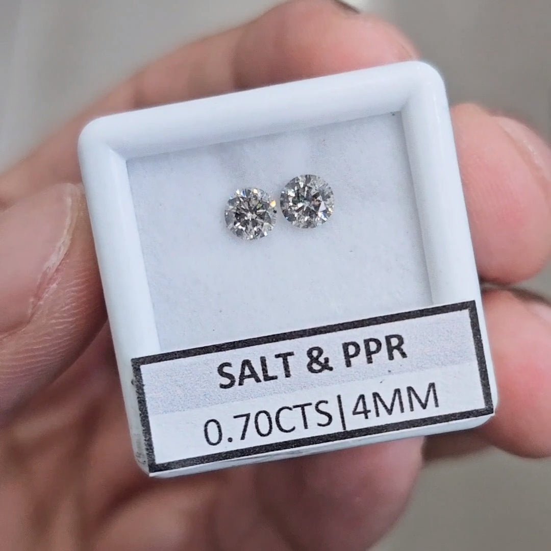 Natural Salt and pepper Diamond  | 100% Earth Mined | Certified - The LabradoriteKing