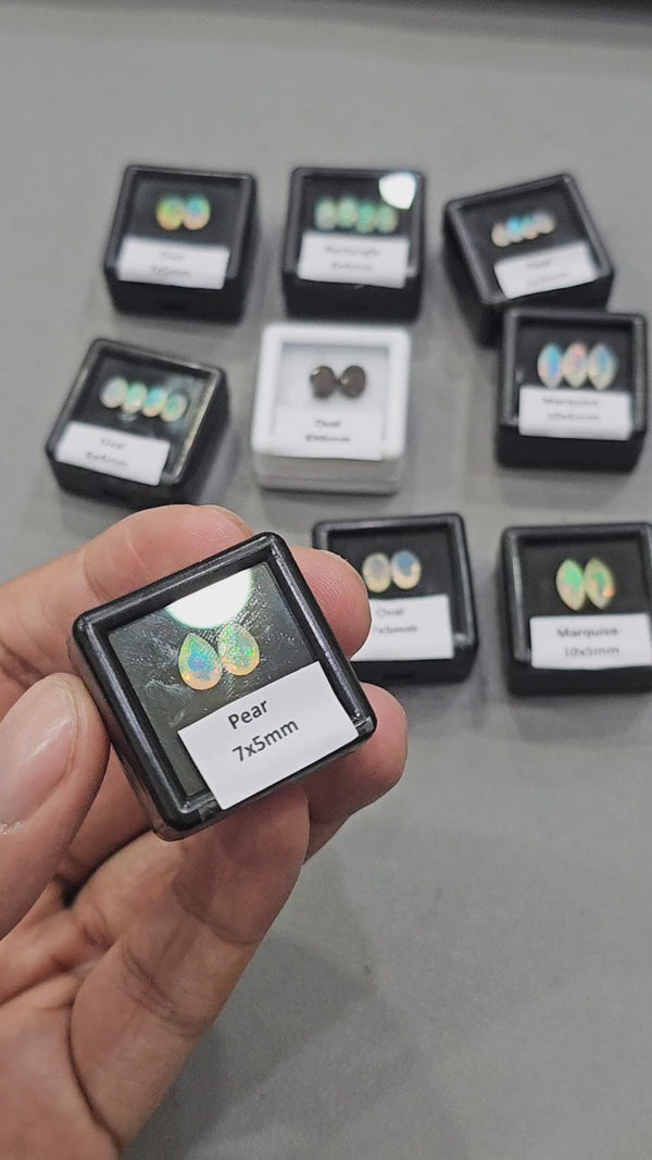 12 Boxes of Natural Ethiopian Opals Gemstones | 6mm to 10mm
