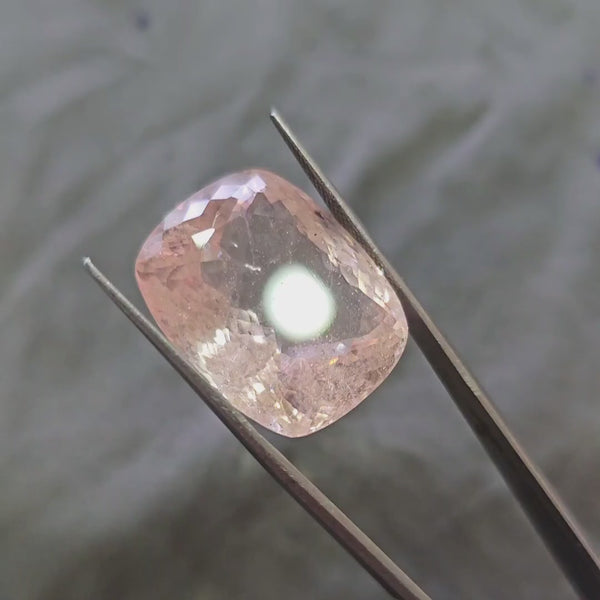 Natural Big Size Morganite Faceted | Rectangle | 25x20mm