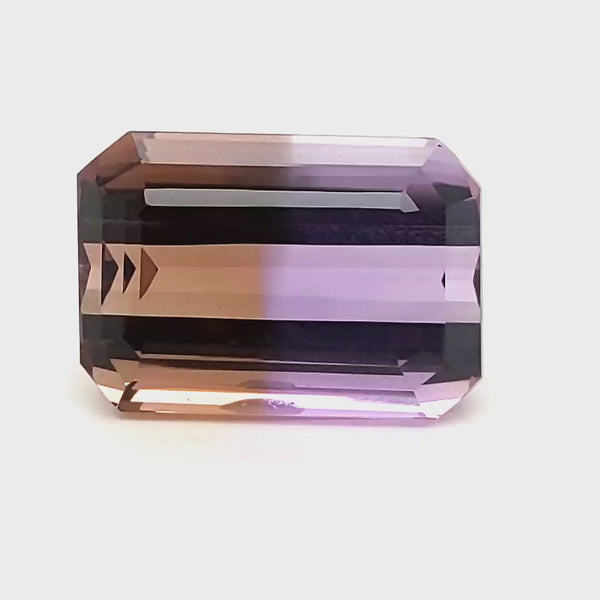 Natural Big Size Ametrine Bolivia Faceted | Rectangle Shape | Size:25x17mm