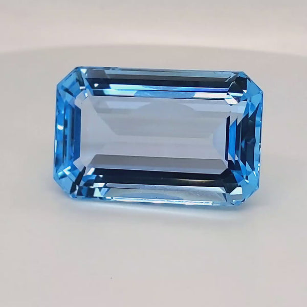 Natural Big Size Sky Blue Topaz Faceted | Rectangle | Size:31x20mm