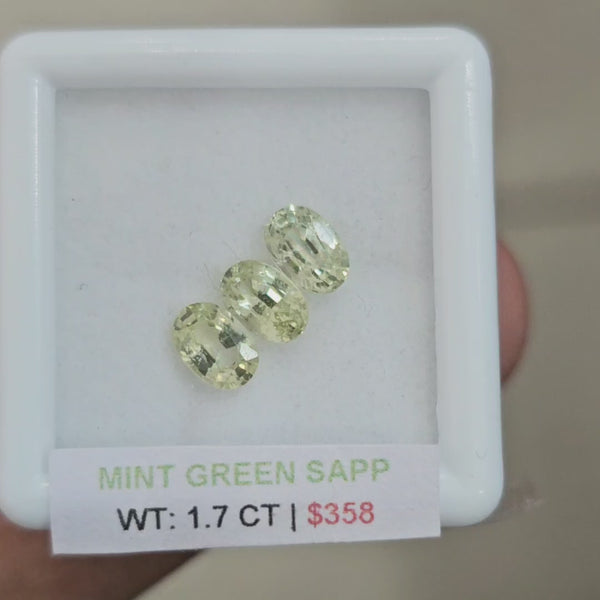 Box Of Natural Sri Lanka Unheated Sapphire  | 6x4mm | Oval