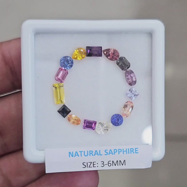 4.7Cts Natural Madagascar  Sapphire  | 3-6mm | Mix