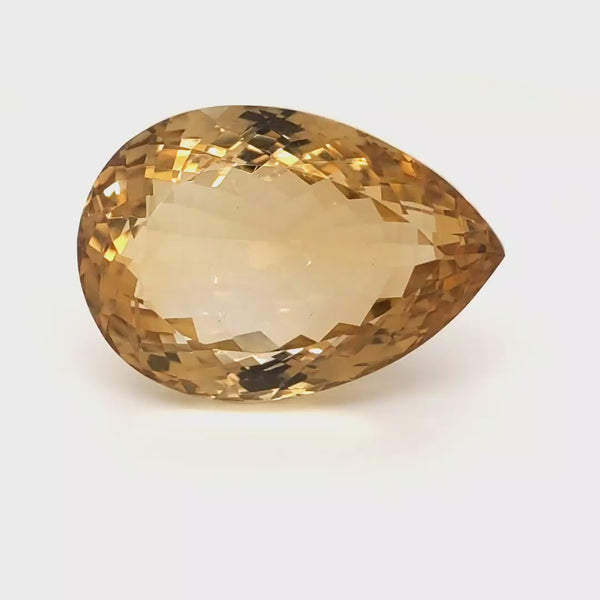 Natural Big Size Citrine Faceted  | Pear | Size: 32x22mm