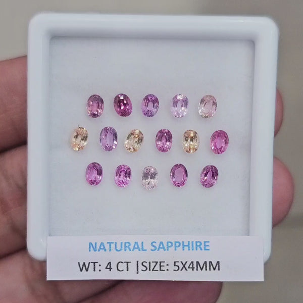 4Cts Natural Sri Lanka  Sapphire  | 5x4mm | Oval | Srilanka