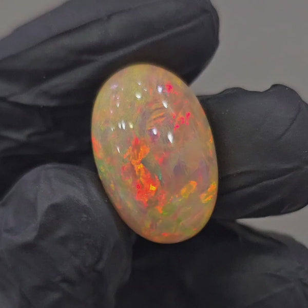 Natural Ethiopian Opal Cabochon | Oval | Size: 23x15mm