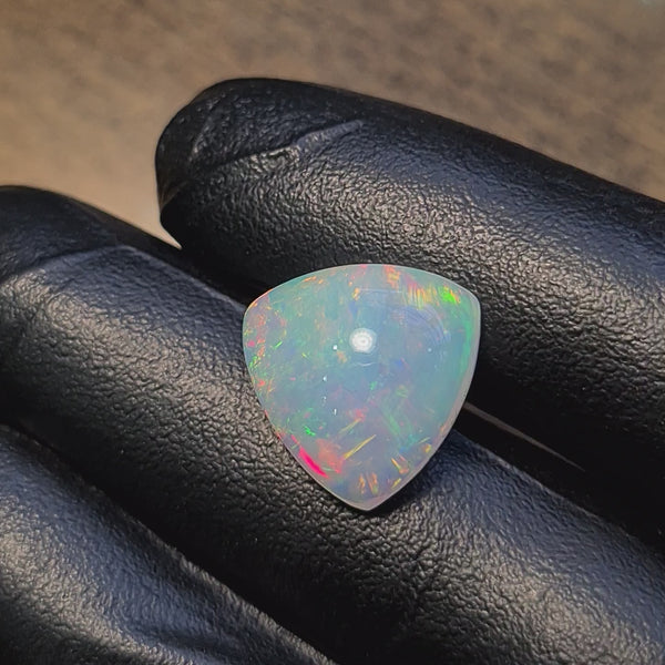 1 Pcs Of Natural Ethiopian Opal  | Trillion Shape | Size: 15mm