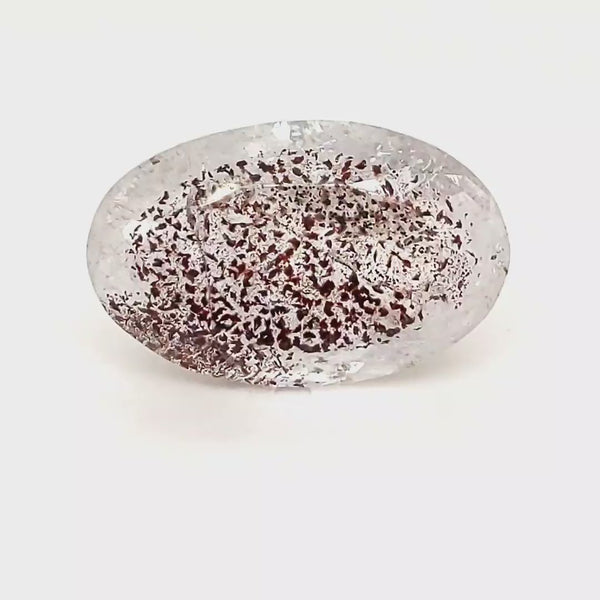 Natural Super Seven Quartz Faceted | Oval| Size: 22x14mm