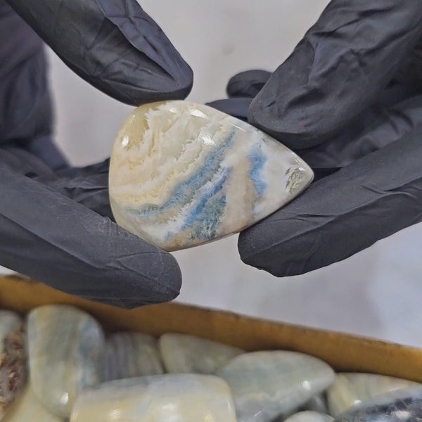 500 Grams Natural Blue Scheelite Jasper Gemstones | 40-50 Pcs (Approx.) | 15–45mm