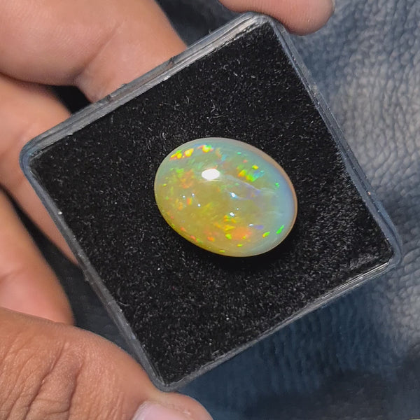 Natural Ethiopian Opal Cabochon | Oval| Size: 19x15mm