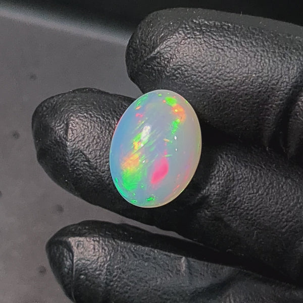 1  Pcs Of Natural Ethiopian Opal  | Oval Shape | Size: 13x15mm