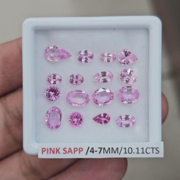 Box Of Natural Sri Lanka Unheated Sapphire  | 4-7mm | Mix