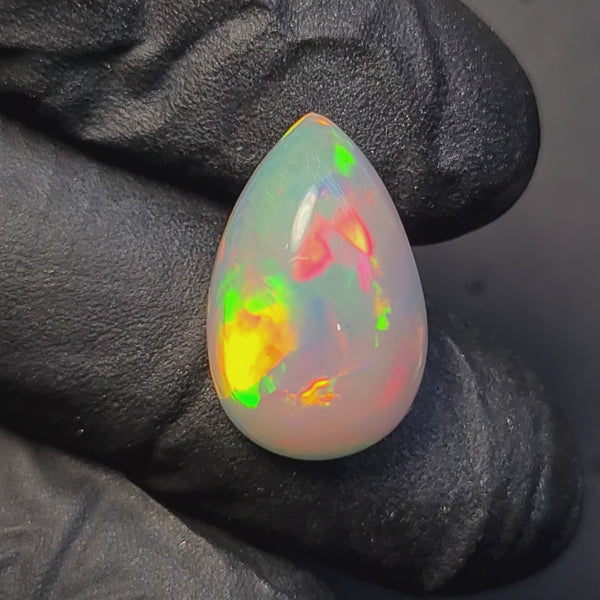 1  Pcs Of Natural Ethiopian Opal  | Pear | Size: 19x12mm