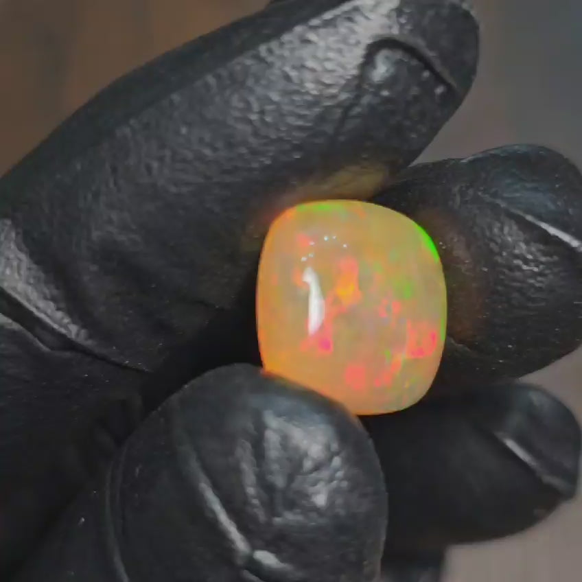 1 Pcs Natural Opal Cabochon Gemstone Square Shape: | Size: 14mm