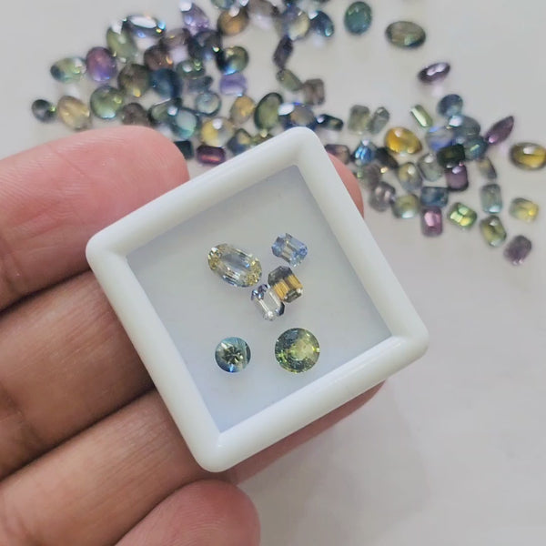 Bi Colour Unheated Sapphire | Madagascar Origin | 4 to 6mm