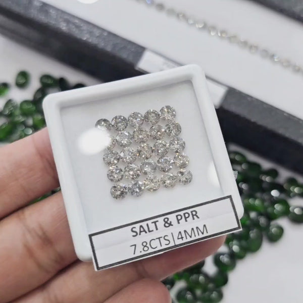 Natural Salt and pepper Diamond  | 100% Earth Mined | Certified