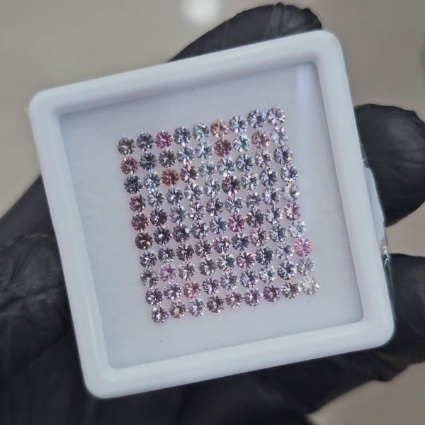 1 Box Of Natural  Spinel From Burma| 2.6mm| Round Ideal Cut