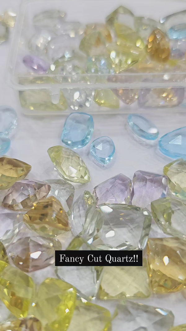 150 Cts scoope of Pastel Quartz | Flawless 10-15mm sizes | 30-40 Pcs