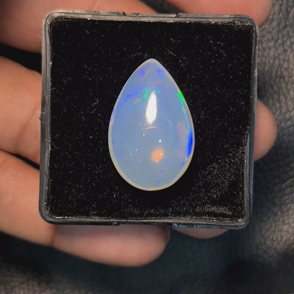 Natural Ethiopian Opal Cabochon | Pear| Size: 24x16mm
