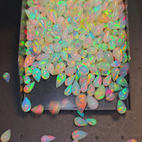 Natural Opal Drop Beads | 7' Inches Length High Quality | 30 Pcs Approx | 6-9mm