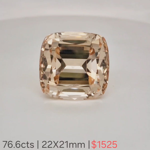 1 Pcs Of Natural Unheat Imperial Topaz Faceted | Rectangle | Size:22x21mm