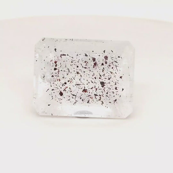 Natural Super Seven Quartz Faceted | Rectangle| Size: 26x20mm