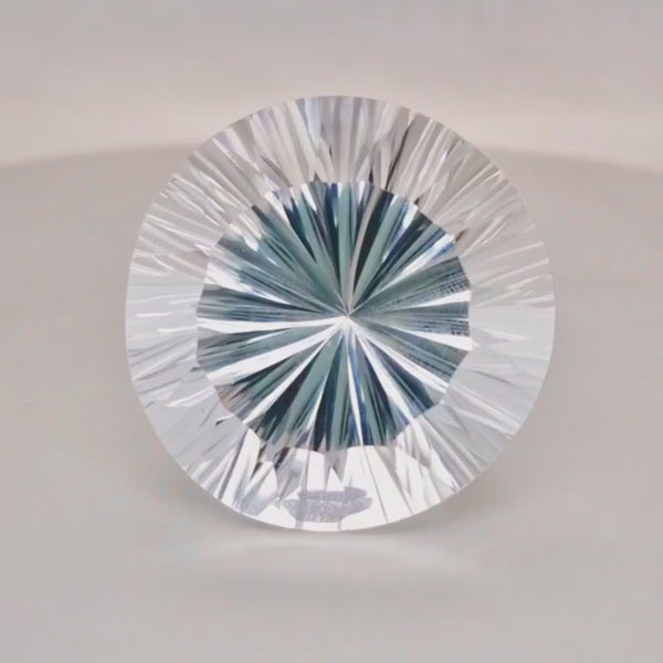Natural  Clear Quartz Concave Cut | Shape: Oval | 29mm