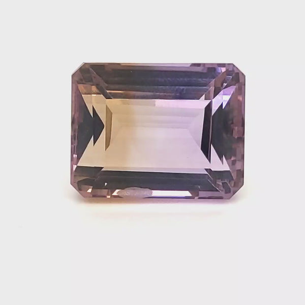 Natural Big Size Ametrine Bolivia Faceted | Rectangle Shape | Size:21x17mm