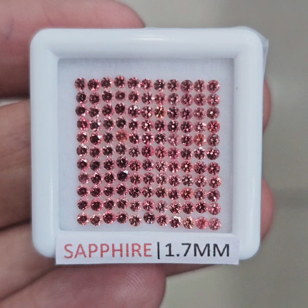3.59cts Natural Sapphire From Tanzania| 1.7mm| Round