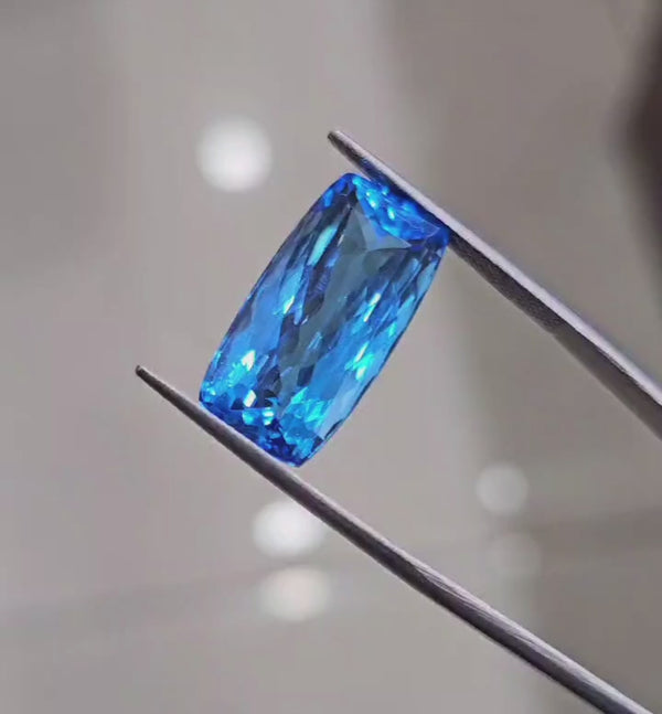 1 Pcs Swiss Blue topaz 20.5 Cts Rectangle Shape  | Finest quality