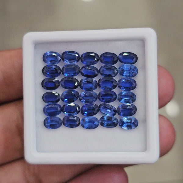 30pcs Of Light Natural Kyanite Faceted | 6x4mm| Oval