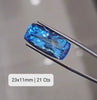 Load and play video in Gallery viewer, 1 Pcs Swiss Blue topaz 21 Cts Rectangle Shape  | Finest quality