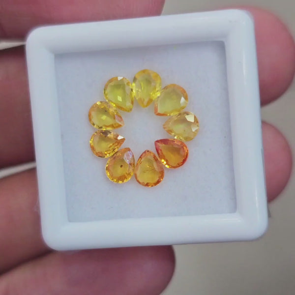 Box Of Natural Thailand Heated Sapphire  | 5x4mm | Pear
