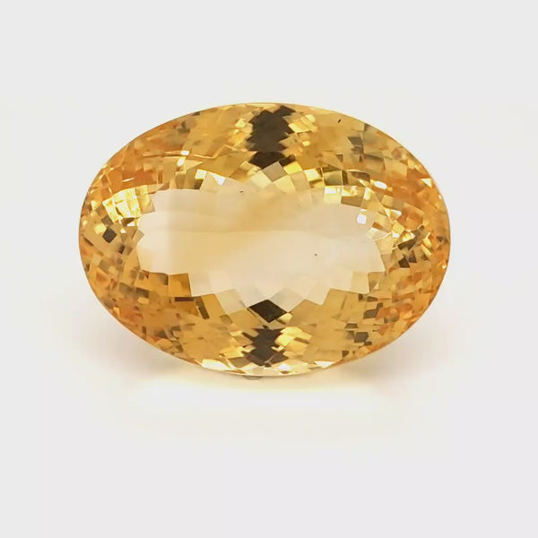 Natural Big Size Citrine Faceted  | Oval | Size: 32x24mmm