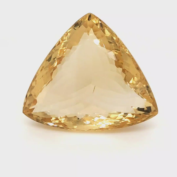 Natural Big Size Citrine Faceted  | Trillion | Size: 36x31mm