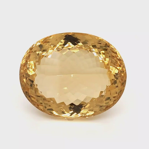 Natural Big Size Citrine Faceted  | Oval | Size: 32x26mm