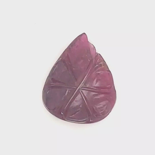 1 Pics Of Natural Flower Tourmaline Carved | Size:16X13mm | With Certificate