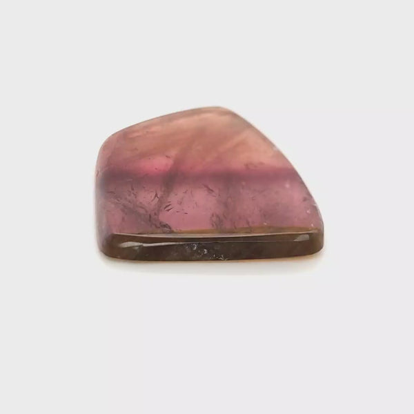 1 Pcs Of Natural Watermelon Tourmaline Slice | Size:47x33mm | With Certificate