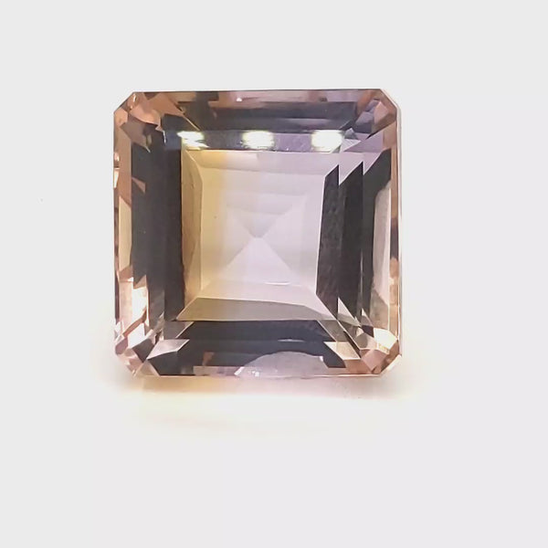 Natural Big Size Ametrine Bolivia Faceted | Square Shape | Size:17mm