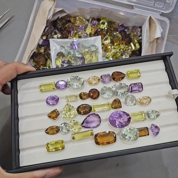 200 Cts Scoop of flawless Quartz | Amethyst, Praisolite, imperial, Smoky, Clear, Lemon, Green Gold | 25 to 35 Pcs