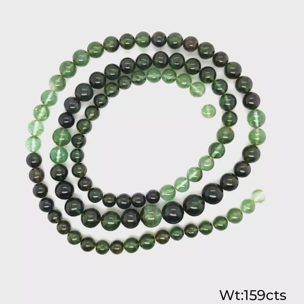 22.5 Inches Natural Tourmaline Beads | Round | Beads Size:5-8mm