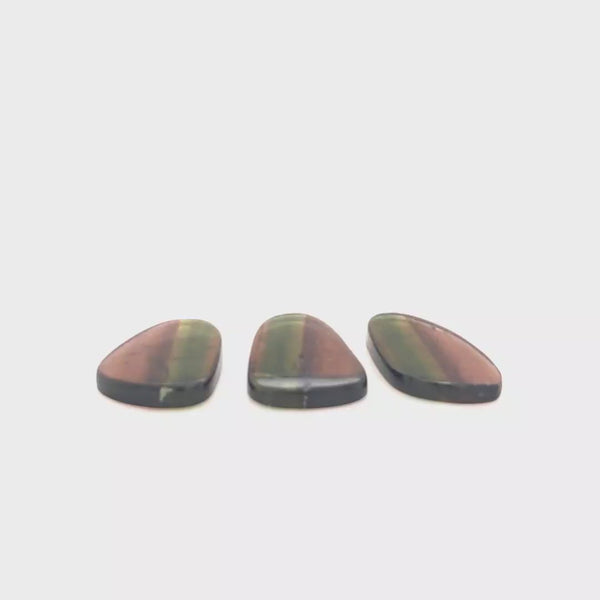 3 Pcs Of Natural Watermelon Tourmaline Slice | Size:20-22mm | With Certificate