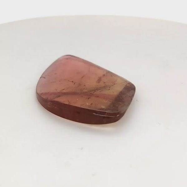 1 Pcs Of Natural Watermelon Tourmaline Slice | Size:42x29mm | With Certificate