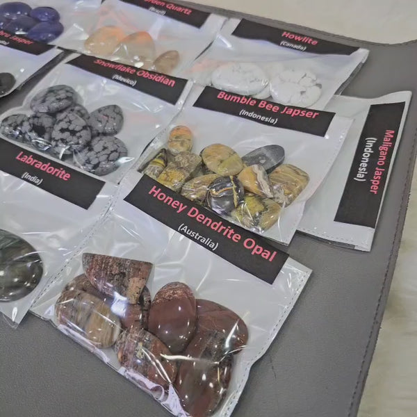 Halloween Box of 16 Exotic Gemstone cabochons | 1 KG box