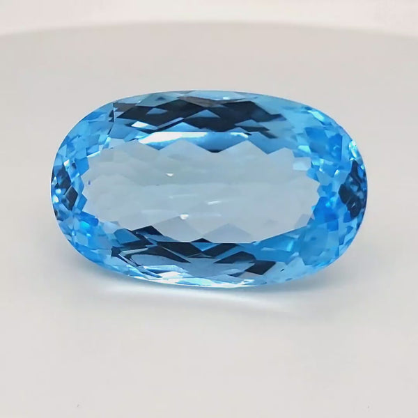 Natural Big Size Sky Blue Topaz Faceted | Oval | Size:31x19mm