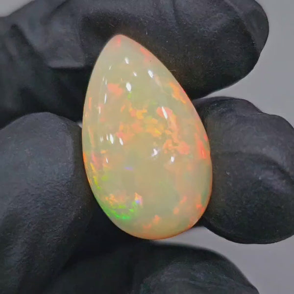 1 Pcs Of Natural Ethiopian Opal Cabochon | Pear| Size: 25x15mm