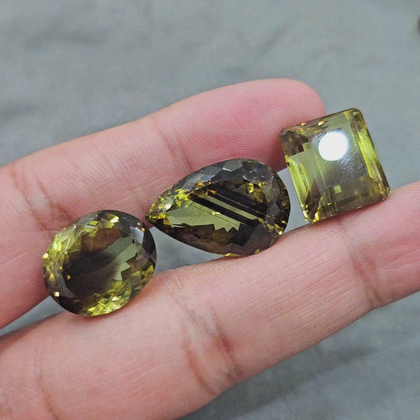 Phantom Faceted Quartz | Flawless Grade | Yellow & Smoky