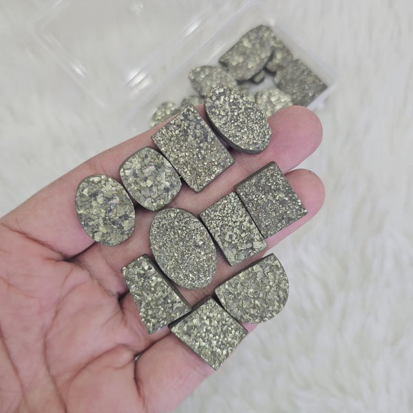 100 Grams Pyrite Gemstones | 15 to 20mm | Approx 20 Pcs